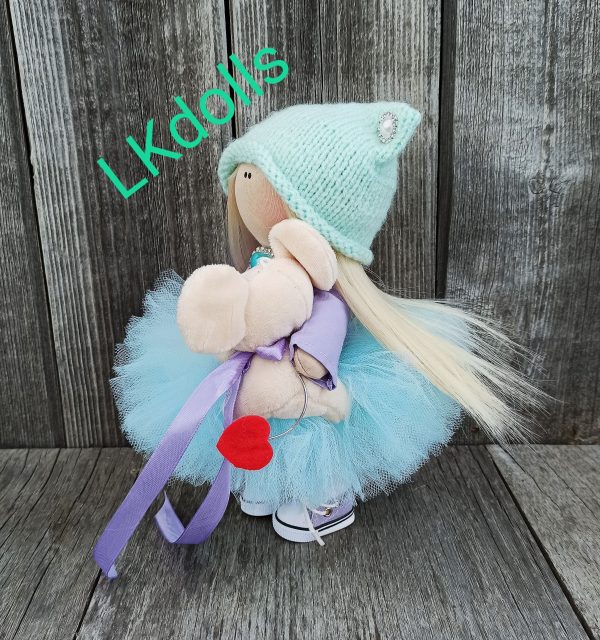Interjerinė lėlė su pelyte - Image 3